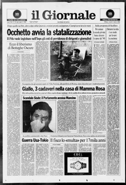 Il giornale : quotidiano del mattino